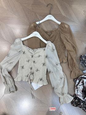 【门店同款】ENJOY秋季抽绳打揽褶皱上衣 154420593