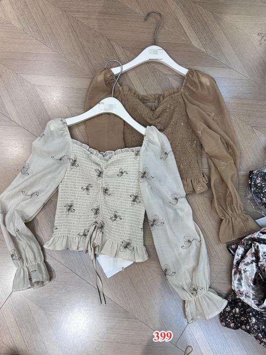 【门店同款】ENJOY秋季抽绳打揽褶皱上衣 154420593 商品图0