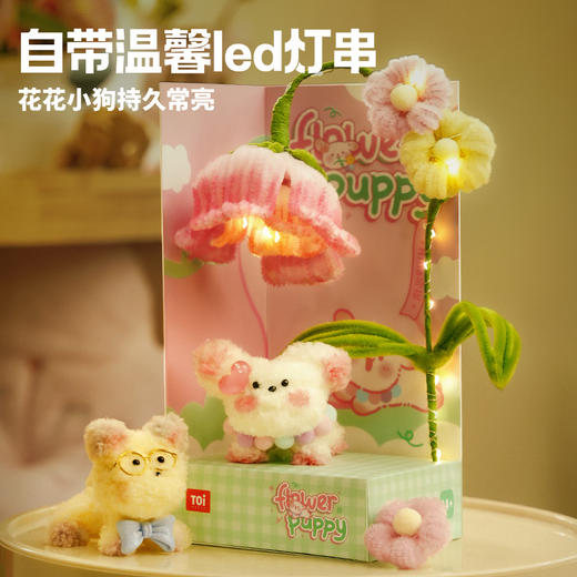 TOI图益扭扭棒花束手工diy花花小狗儿童制作材料包全套新年礼物女 商品图2