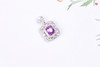 【依凝】18k金镶薰衣草紫色蓝宝石吊坠 商品缩略图1