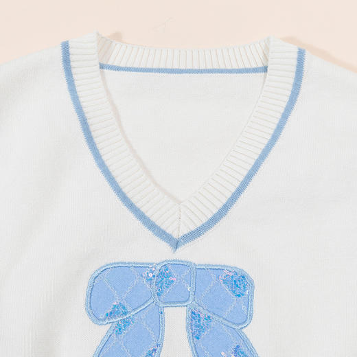 【商城同款】迪士尼女童新款春夏学院风米妮针织马甲231DS0874 商品图10