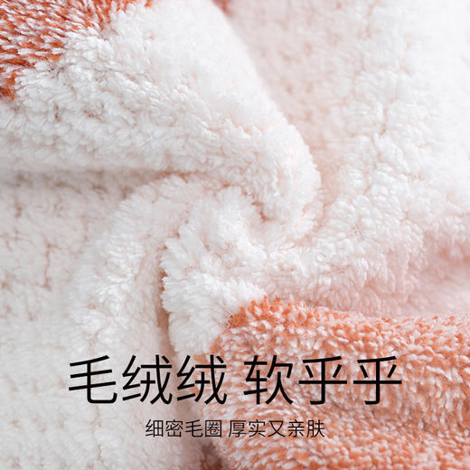 洁丽雅条纹干发帽加厚超强吸水新款女擦头发洗头毛巾浴帽包头干发 商品图3