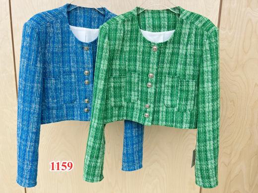 【门店同款】ENJOY2023年春季M-格纹不规则口袋小香外套 150272731 商品图0