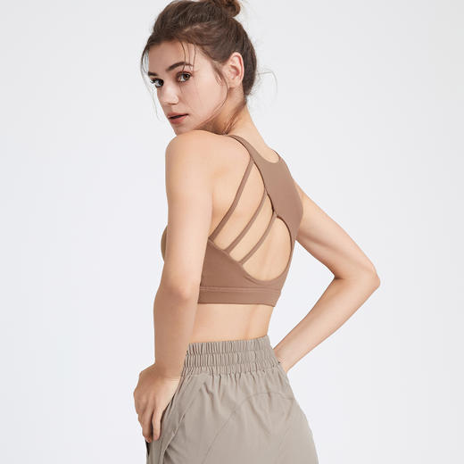 优选丨KS【瑜伽套装】【YW203】扇形镂空运动文胸&【YK286】交叉裸感瑜伽裤 商品图3