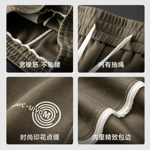 【新款DDY】大依优型大码束口休闲裤弹力松紧腰加肥加大宽松舒适运动裤男装裤子卫裤针织长裤潮款 商品图3