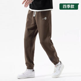 【新款DDY】大依优型大码束口休闲裤弹力松紧腰加肥加大宽松舒适运动裤男装裤子卫裤针织长裤潮款