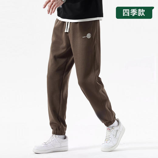 【新款DDY】大依优型大码束口休闲裤弹力松紧腰加肥加大宽松舒适运动裤男装裤子卫裤针织长裤潮款 商品图0