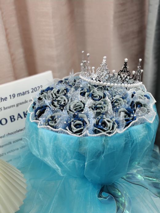 19朵纱幔花束手工DIY牛津布玫瑰花束军恋礼物（手工制作产品不支持退换货哦）类lb 商品图6