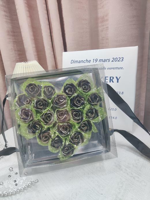 20朵桃心礼盒花束手工DIY牛津布玫瑰花束军恋礼物（手工制作产品不支持退换货哦）类b 商品图5