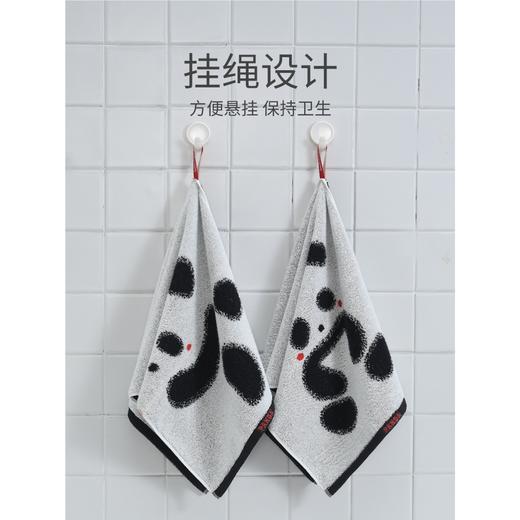 洁丽雅纯棉熊猫毛巾卡通A类新疆棉黑白可爱家用洗脸巾男擦脸巾女 商品图1