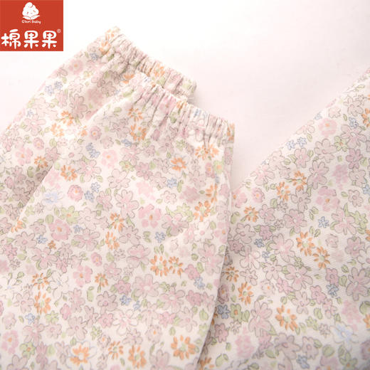 棉果果专柜同款春季新品女童细条绒碎花连衣裙M122700224029 商品图4