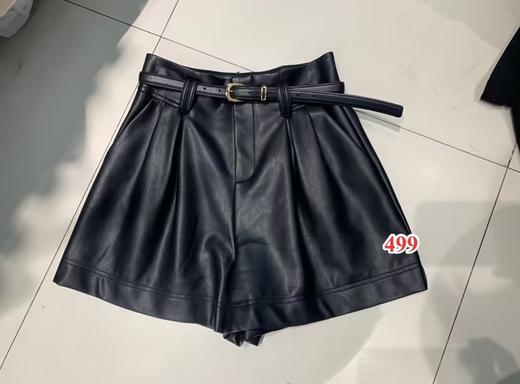 【门店同款】ENJOY冬季A版系腰带皮短裤 154868128 商品图0