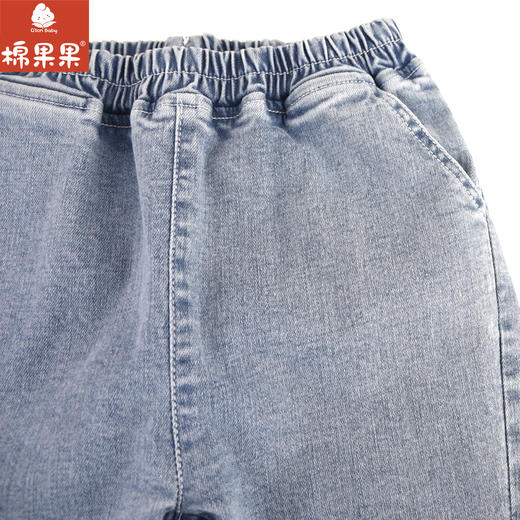 棉果果专柜同款春季新品女童微喇弹力牛仔长裤M122200224014 商品图3