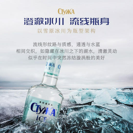 俄罗斯原瓶进口冰星雪原伏特加洋酒40%vol 商品图4