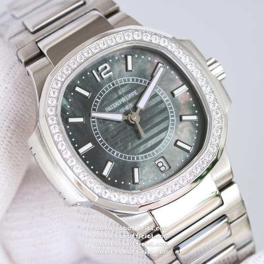 【2023超神之作 神级版本】百达.翡丽运动优雅鹦鹉螺女款腕表PP7008强势来袭！欢迎对比细节：1⃣️搭配正品一致的定制版9015机改Cal.324sc自动机芯，动能储存45小时 商品图2