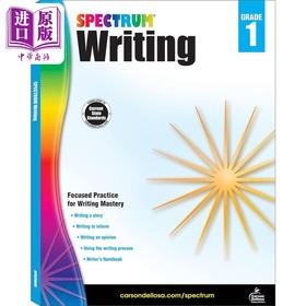 【中商原版】光谱练习册 写作系列 1年级 Carson Dellosa Spectrum Writing Grade 1 美国CarsonDellosa 英文原版进口 教辅