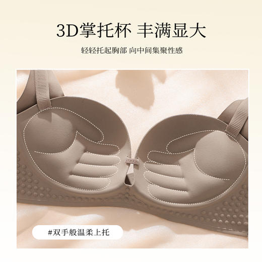 聚拢提拉反重力上托小胸显大内衣收副乳调整型无钢圈文胸罩微颜如梦 商品图3
