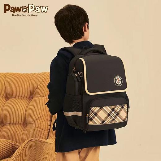 〔PawinPaw〕B8F小熊童装男童儿童学院风格纹印花双肩包书包送笔袋 商品图0