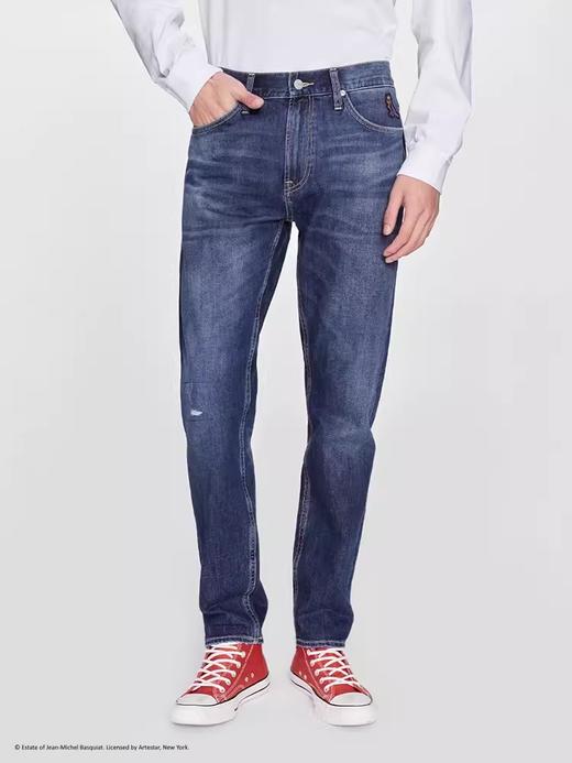【Basquiat联名】Lee24早春新品731舒适中腰锥形深蓝色男牛仔裤潮 商品图1
