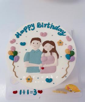 孕妈妈的手绘（纸托上的插件由客人提供）-低糖处理无添加