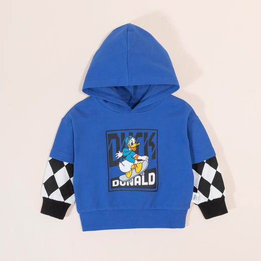 【商城同款】迪士尼2024春季新款男童连帽卫衣中小童运动休闲上衣231DS0882 商品图1