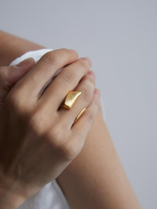 ABOAB｜TURN OVER Ring [ 开口戒指 金 / 银 ]【SCULPTING】 商品图0
