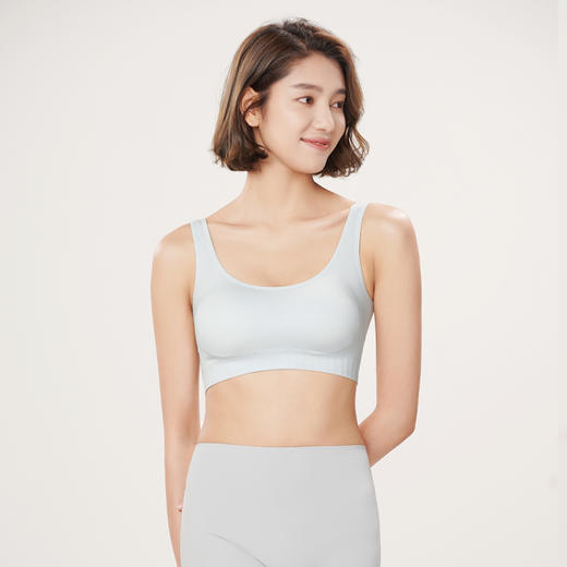 都市丽人抹胸女无缝面料背心无尺码半固定模杯短抹胸无钢圈无排扣LV41A8 商品图1