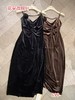 【门店同款】ENJOY冬季丝绒胸花吊带裙 154799302 商品缩略图0