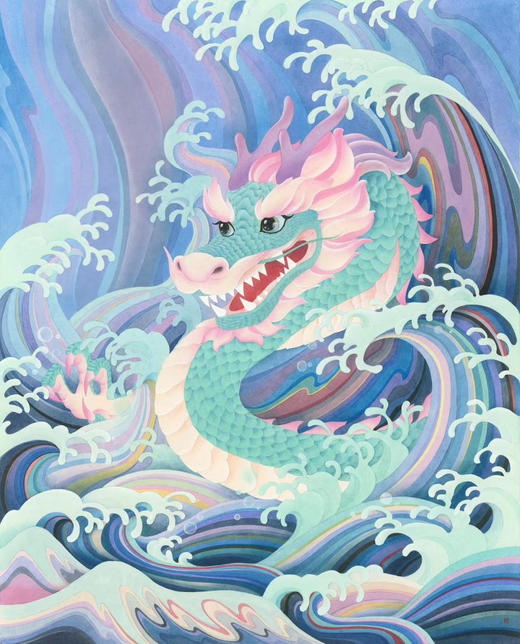 李娜《一潮山海-跃海》原作 商品图0