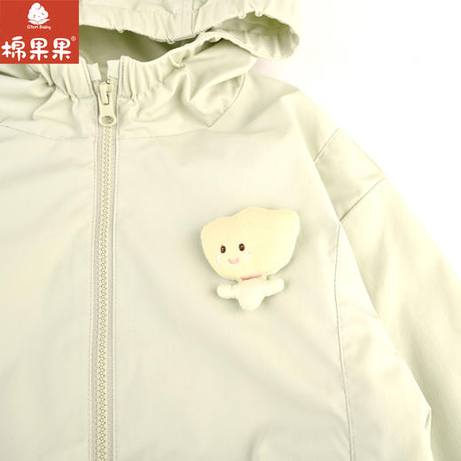 棉果果专柜同款春季新品女童纯棉内里连帽外套M122100324020 商品图6