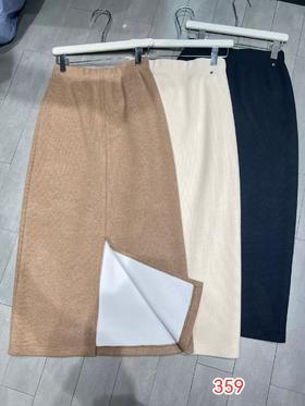 【门店同款】ENJOY冬季极简加厚长半裙 155499310