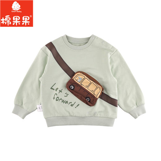 棉果果专柜同款春季新品男童纯棉圆领套头卫衣M112180224060 商品图2