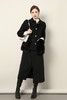 ELLA JADE 黑色翻领动物毛口袋大衣 17780 商品缩略图2
