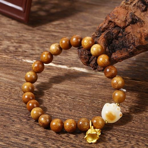 敦煌【敦煌金丝楠菩提猫爪手串】（敦煌/丹霞包装随机发货）敦煌福泽小众轻奢手串 商品图0