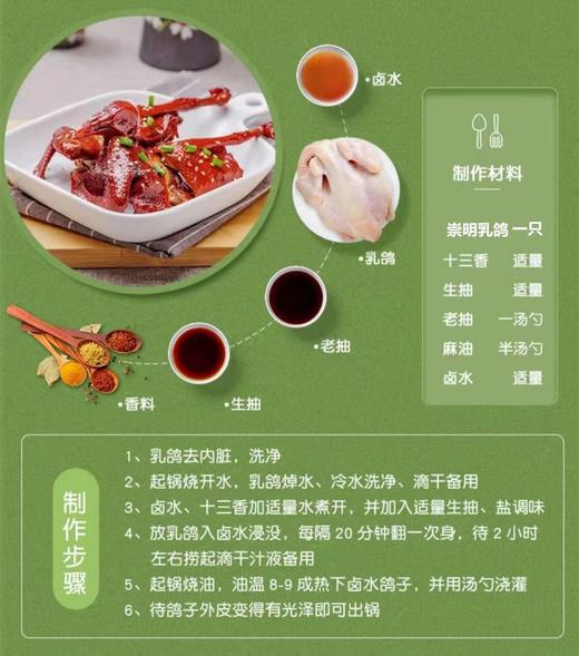 【东滩绿港】崇明乳鸽约0.3kg 净膛冰冻 商品图4