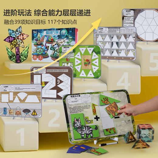 凯卡西儿童磁力片彩窗积木磁力棒男孩女孩拼图益智拼装玩具礼物 商品图3