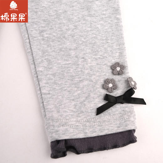 棉果果专柜同款春季新品女童纯棉针织打底裤M122206224035 商品图1