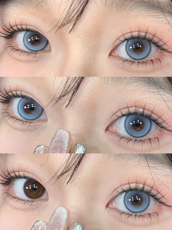 WOOLILENS 蕾哈娜14.5mm 半年抛彩色隐形眼镜 1副/2片 左右眼度数可不同 - VVCON美瞳网