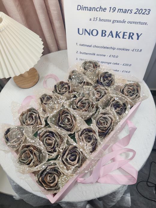 18朵蝴蝶结礼盒手工DIY牛津布玫瑰花束军恋礼物（手工制作产品不支持退换货哦）类lb 商品图0