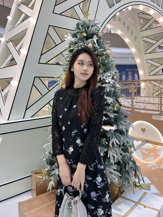 马天奴定制印花连衣裙MDS131DRX0 商品图4