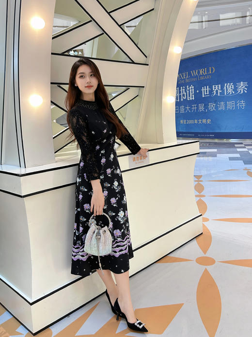 马天奴定制印花连衣裙MDS131DRX0 商品图5