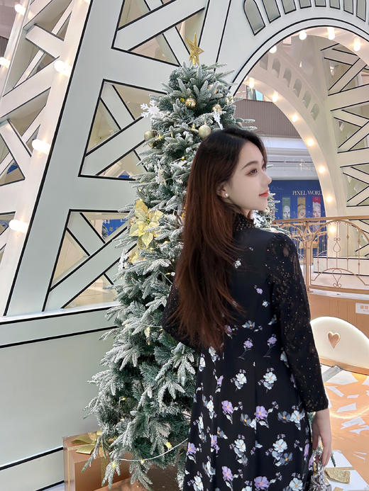 马天奴定制印花连衣裙MDS131DRX0 商品图7