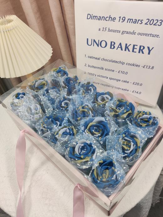 18朵蝴蝶结礼盒手工DIY牛津布玫瑰花束军恋礼物（手工制作产品不支持退换货哦）类lb 商品图4