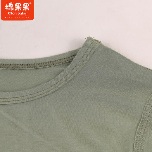 棉果果专柜同款春季新品内衣家居男宝5A抗菌莫代尔套头套装M111302424729 商品图2