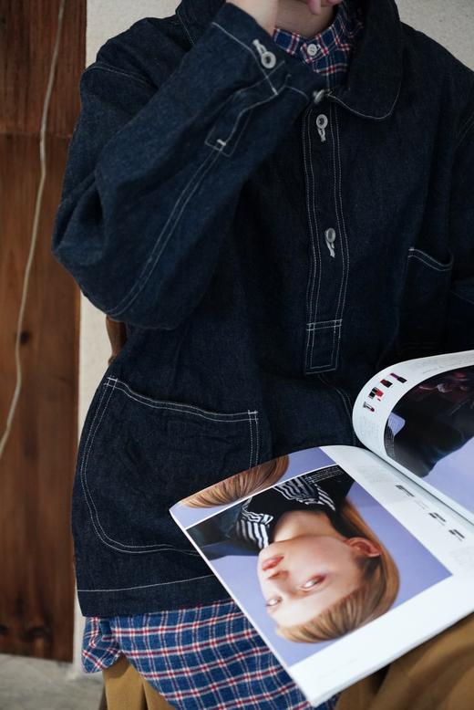 ORDINARY FITS 度假风套头式牛仔长袖衬衫 商品图2