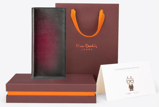 皮尔卡丹“擦色艺术系列”男士长款钱包 商品图2