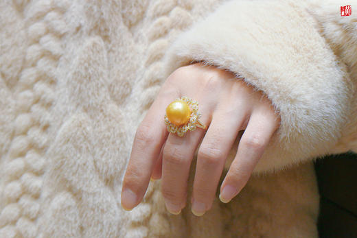 【花韵】南洋金珍珠 戒指 商品图1