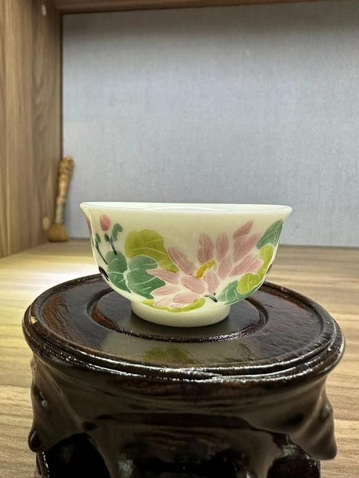 景德镇陶瓷 国瓷红叶 8头釉下五彩菊花茶具 商品图3