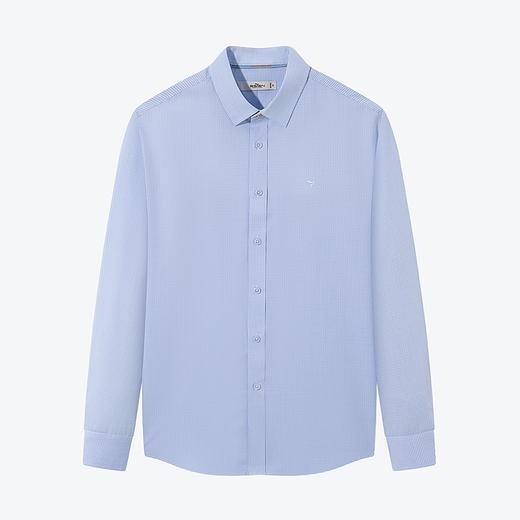 【含竹纤维】柒牌格纹长袖衬衫男春季新款商务休闲中青年翻领衬衣	126A70890 商品图4