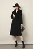 ESTELLICA 黑色简约翻领高级感大衣外套 17682 商品缩略图0